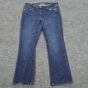 Old Navy Jeans Womens 10 Short Blue The Sweetheart Bootcut Dark Wash Stretch